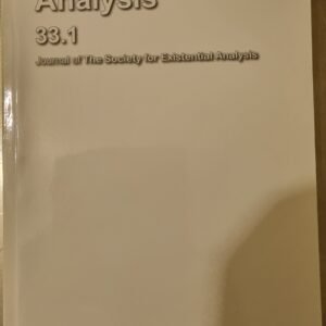 Journal of the Study of Existential Analysis: Existential Analysis 33.1
