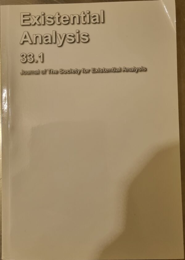 Journal of the Study of Existential Analysis: Existential Analysis 33.1