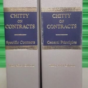 Chitty on Contracts - Vol 1 & 2 (The Common Law Library Full Set)