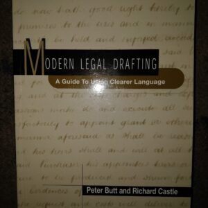 Model Legal Drafting: A Guide To Using Clearer Language