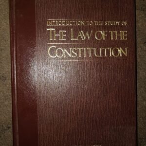 Introduction To The Study Of The Law Of The Constitution