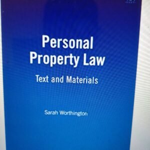 Personal Property Law: Text and Materials