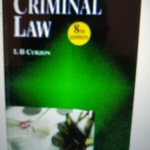 Criminal Law (M & E Handbook Series)
