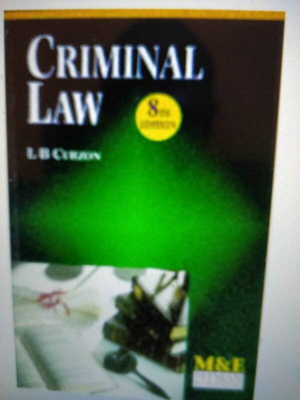 Criminal Law (M & E Handbook Series)