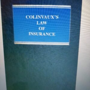 Colinvaux's Law of Insurance Mainwork