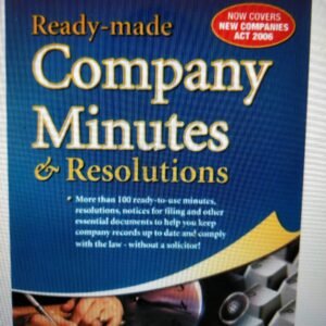 Ready-made Company Minutes and Resolutions