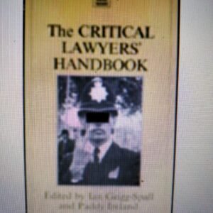 The Critical Lawyers' Handbook (Legal studies & critical supplements)