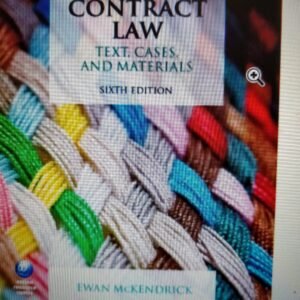 Contract Law Text, Cases, and Materials