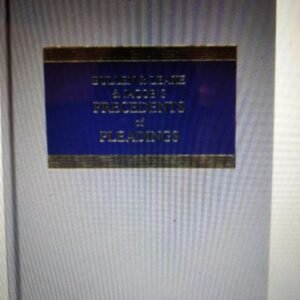 Bullen & Leake & Jacob's Precedents of Pleadings (Common Law Library)