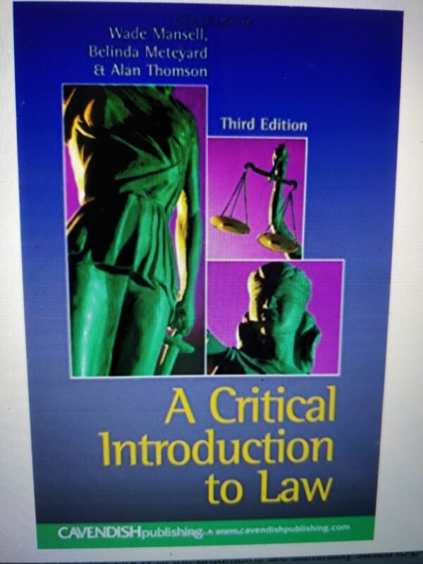 A Critical Introduction to Law