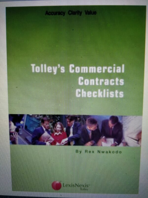 Commercial Contracts Checklists: Handbook Only